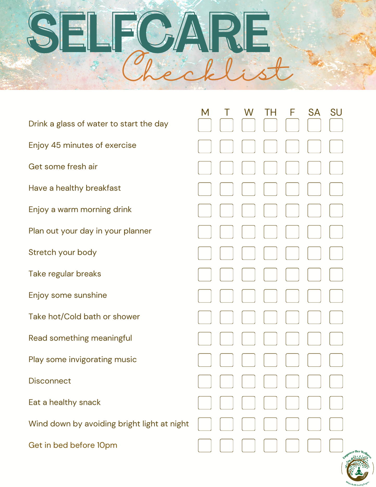 FREE EHW 7-Day Holistic Wellness Kickstart Guide