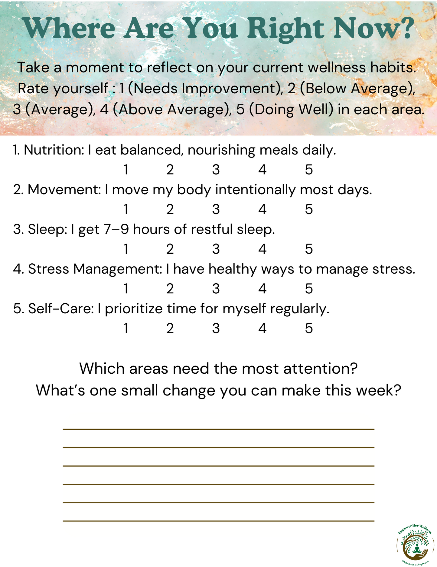 FREE EHW 7-Day Holistic Wellness Kickstart Guide