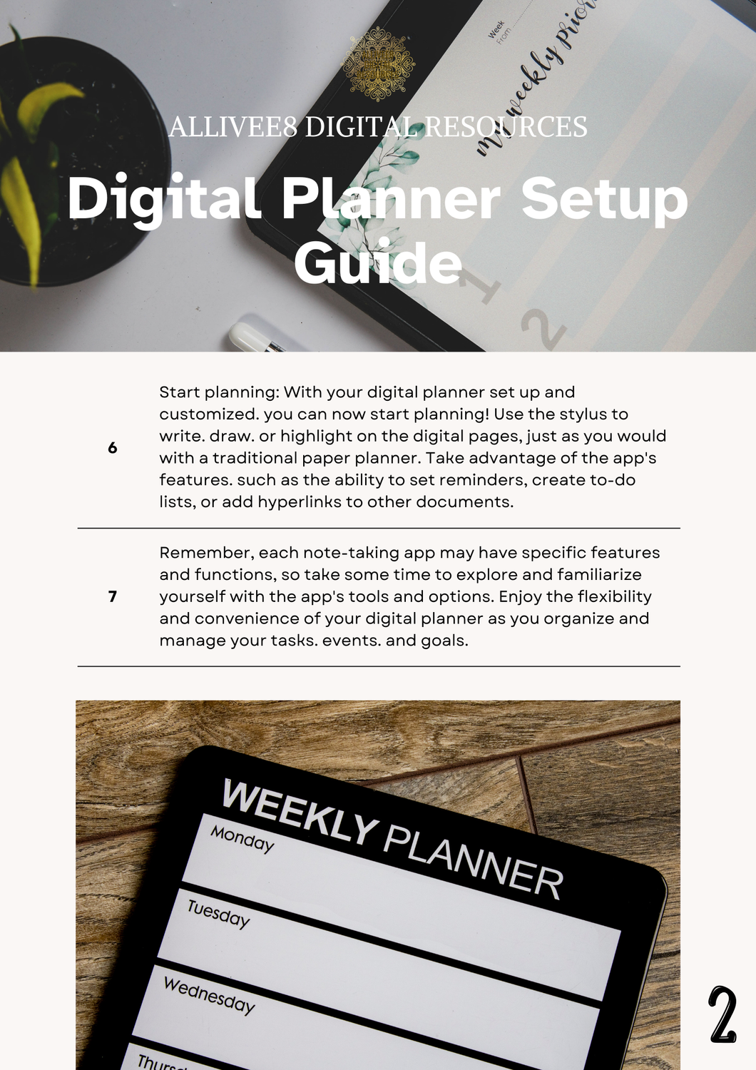 Undated Digital Bible Study Planner w/ Setup Guide