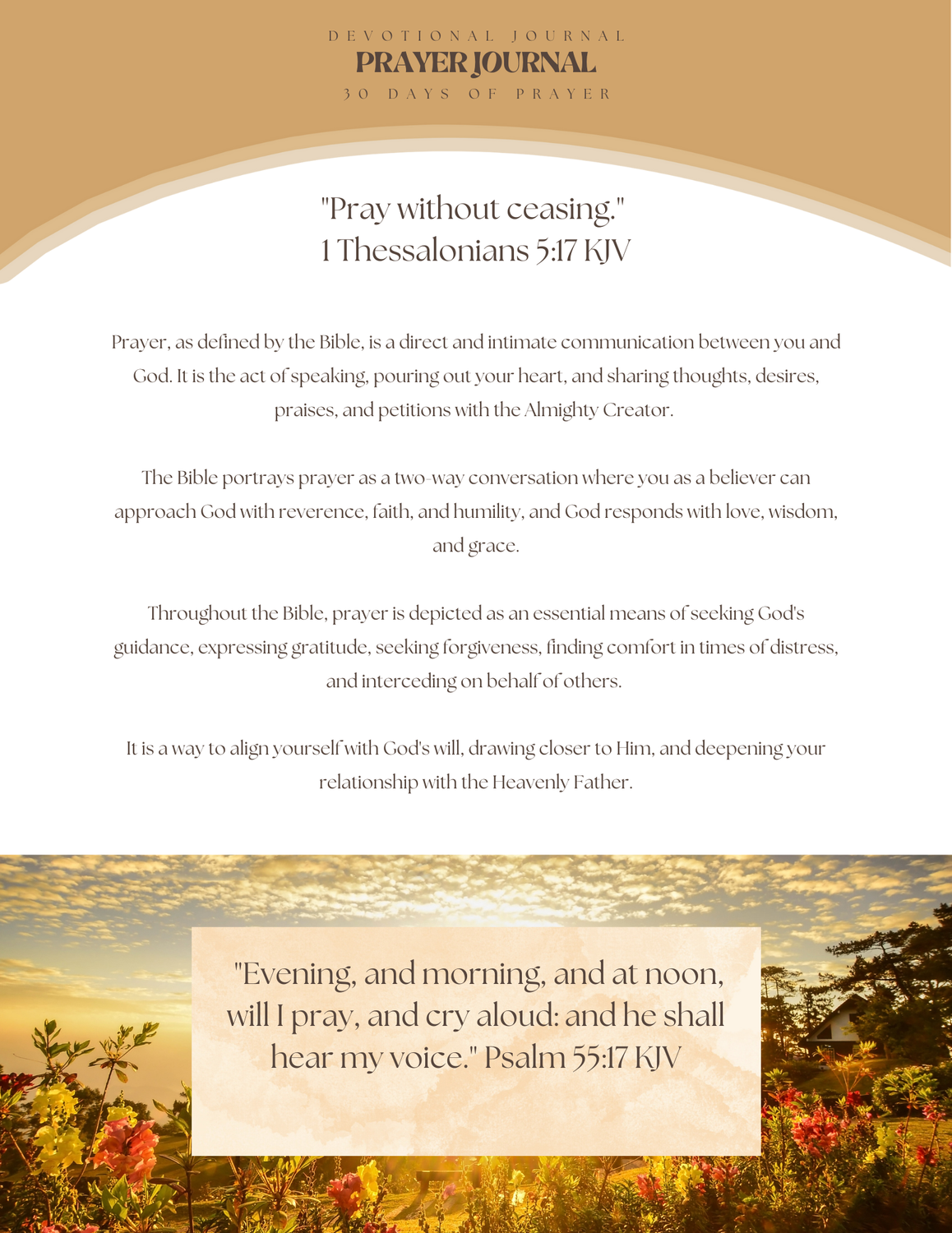 ADR 30 Day Prayer Journal